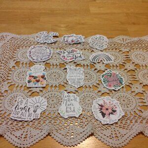 Bible Quotes and Christian Inspiration Stickers Bundle